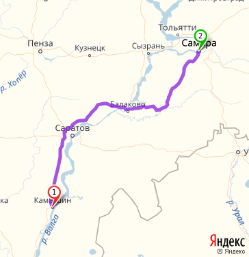 Карта тольятти сызрань тольятти