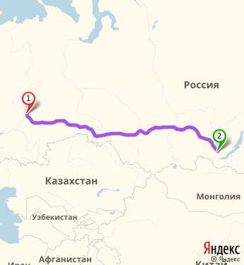 Маршрут из Перми в Усолье-Сибирское