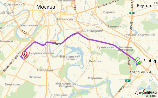 Губкин москва карта