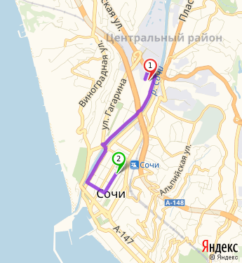 Маршрут по Сочи