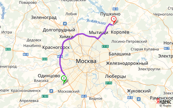 Поварово москва карта