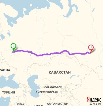 Маршрут из Кемерова в Реутов