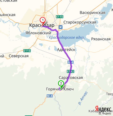 Карта осадков горячий ключ краснодарский