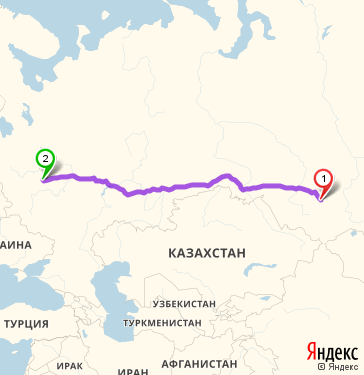 Маршрут из 67 в рабочий поселок Свердловский