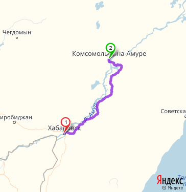 Карта хабаровск комсомольск владивосток