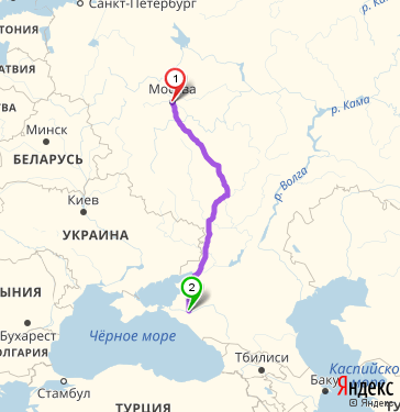 Краснодар киев расстояние