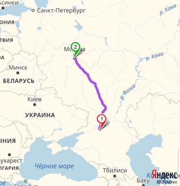 Маршрут из Волгодонска в Подольск