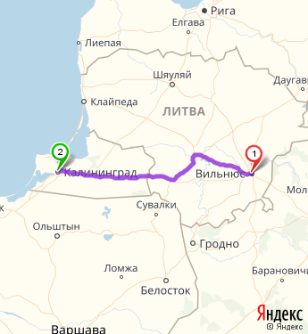 Карта калининграда белоруссии и литвы