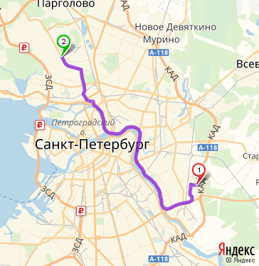 Парголово санкт петербург карта