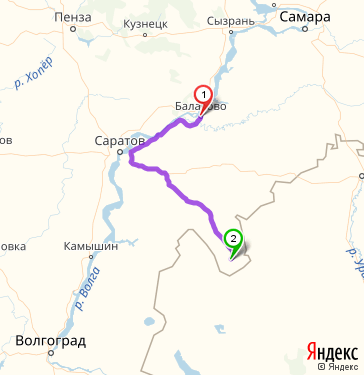 Пенза сызрань карта