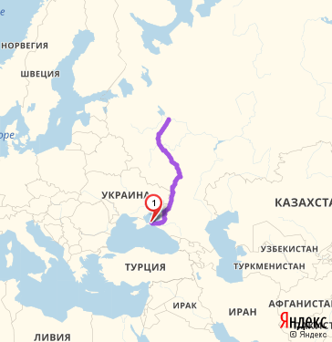Маршрут из Керчи в Ярославль