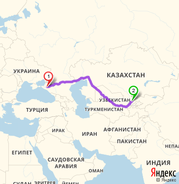 Карта краснодар ташкент