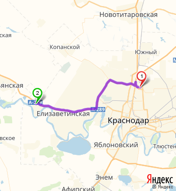 Карта елизаветинская краснодарский