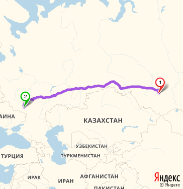 Маршрут из Киселевска в Лиски