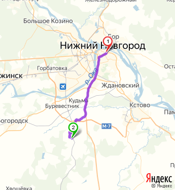 Дзержинск горбатовка карта