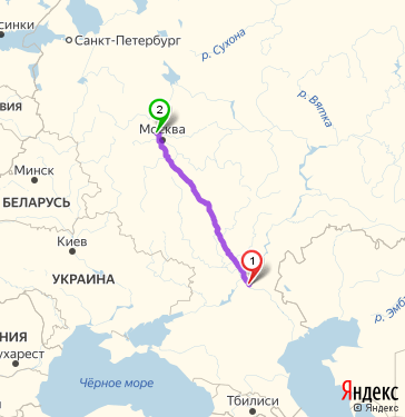 Маршрут из Волгограда в Зеленоград