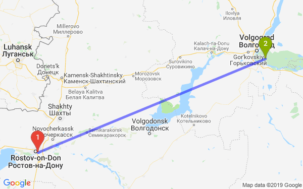 Спутниковая карта каменск шахтинский