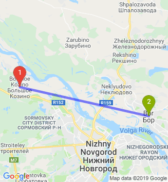 Рекшино нижегородская область карта