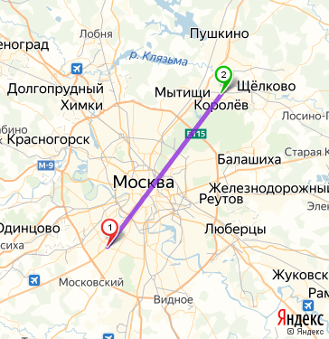 Пушкино москва карта