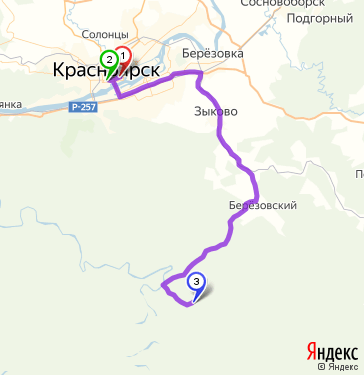 Карта береть красноярский край