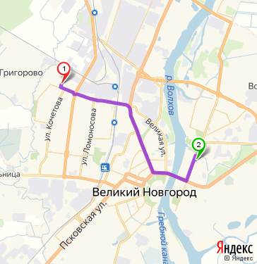 Маршрут по Великому Новгороду