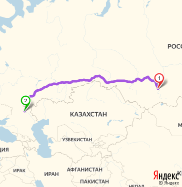 Маршрут из Абакана в Волгоград