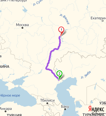 Маршрут из Ульяновска в Астрахань победы 31