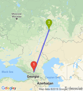 Маршрут из Старого Черек в Тольятти