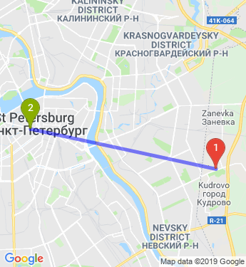 Кудрово санкт петербург карта