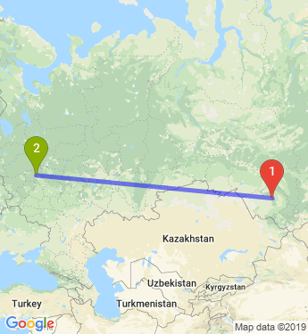 Маршрут из Барнаула в Зеленоград