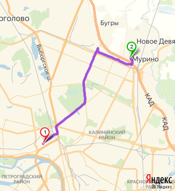 Автобус 205 маршрут на карте