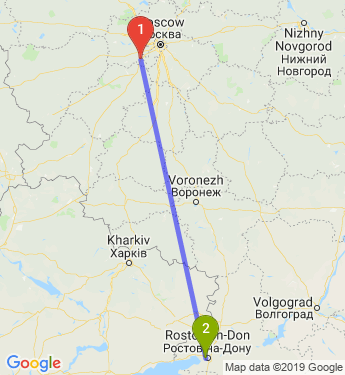 Карта харьков воронеж