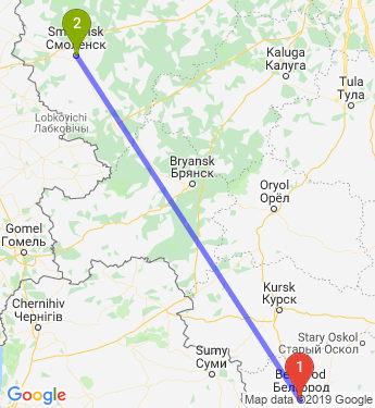 Белгород сколько. Маршрут Смоленск Белгород. Белгород до Смоленска км. Смоленск Белгород на карте. Смоленск и Белгород на карте России.