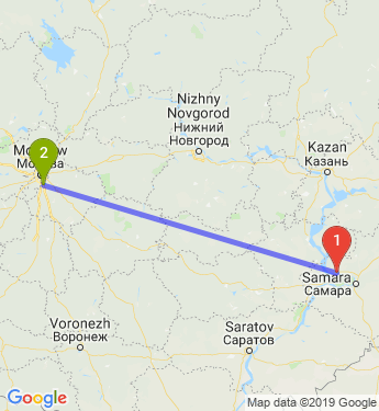 Маршрут из Тольятти в Видное