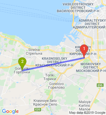 Карта спб стрельна