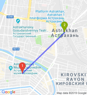 Маршрут по Астрахани