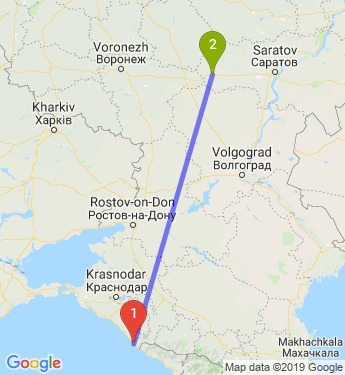 Маршрут из Сочи в Балашова