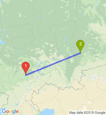 Маршрут из Пензы в Екатеринбург