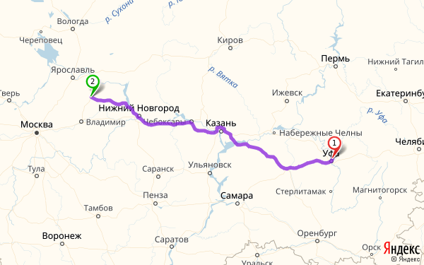 Карта уфа кирова