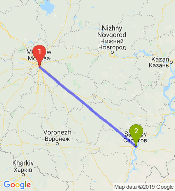 Саратов киев расстояние