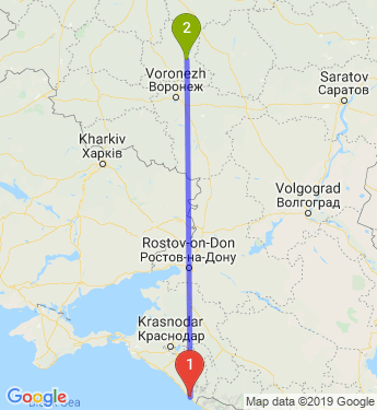Сколько в липецке. От Липецка до Краснодара. Маршрут Липецк Сочи. Маршрут Липецк Краснодар. От Липецка до Сочи км.