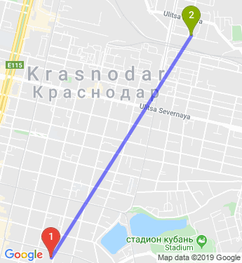 Маршрут по Краснодару