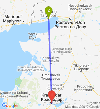 Москва ейск. Таганрог Краснодар на карте. От Краснодара до Таганрога. Краснодар Таганрог расстояние. Расстояние от Краснодара до Таганрога.