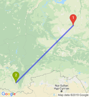 Маршрут из Ноябрьска в Мелеуза