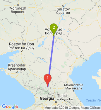 Маршрут из Нальчика в Волгоград