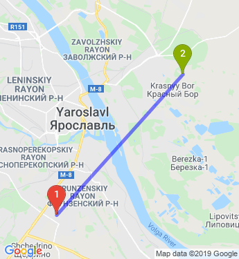 Маршрут по Ярославлю