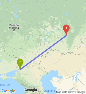 Маршрут из Уфы в Ростов-на-Дону