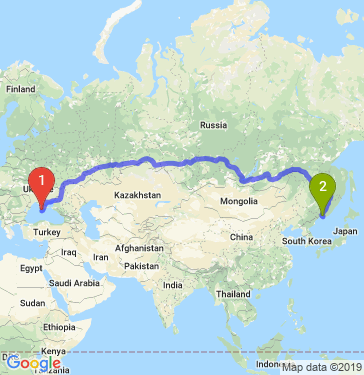 Маршрут из Севастополя в Большого Камня