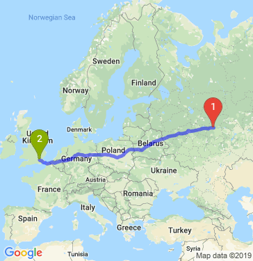 Москва лондон прямой. Москва и Лондон на карте. Путь от Москвы до Лондона. Маршрут от Москвы до Лондона. Расстояние от Москвы до Лондона.