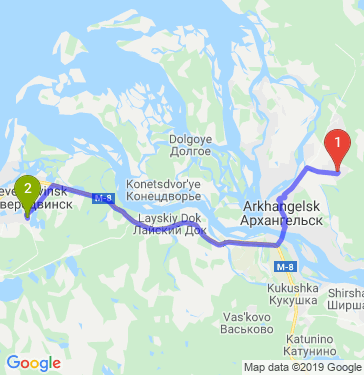 Google карта архангельск